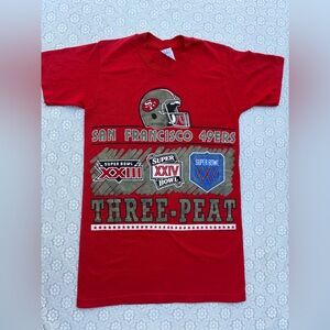 Vintage 1990 San Francisco 49ers Red Tee size S